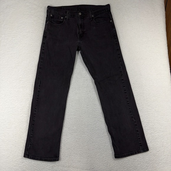 Levi's Other - Levis 569 Loose Straight Leg Jeans Mens 33x32 (33.5x28) Black Denim Stretch
